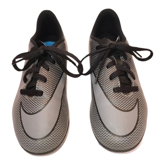 Nike Other - Nike kids Cleats Gray and Black Athletic Shoes sz 5